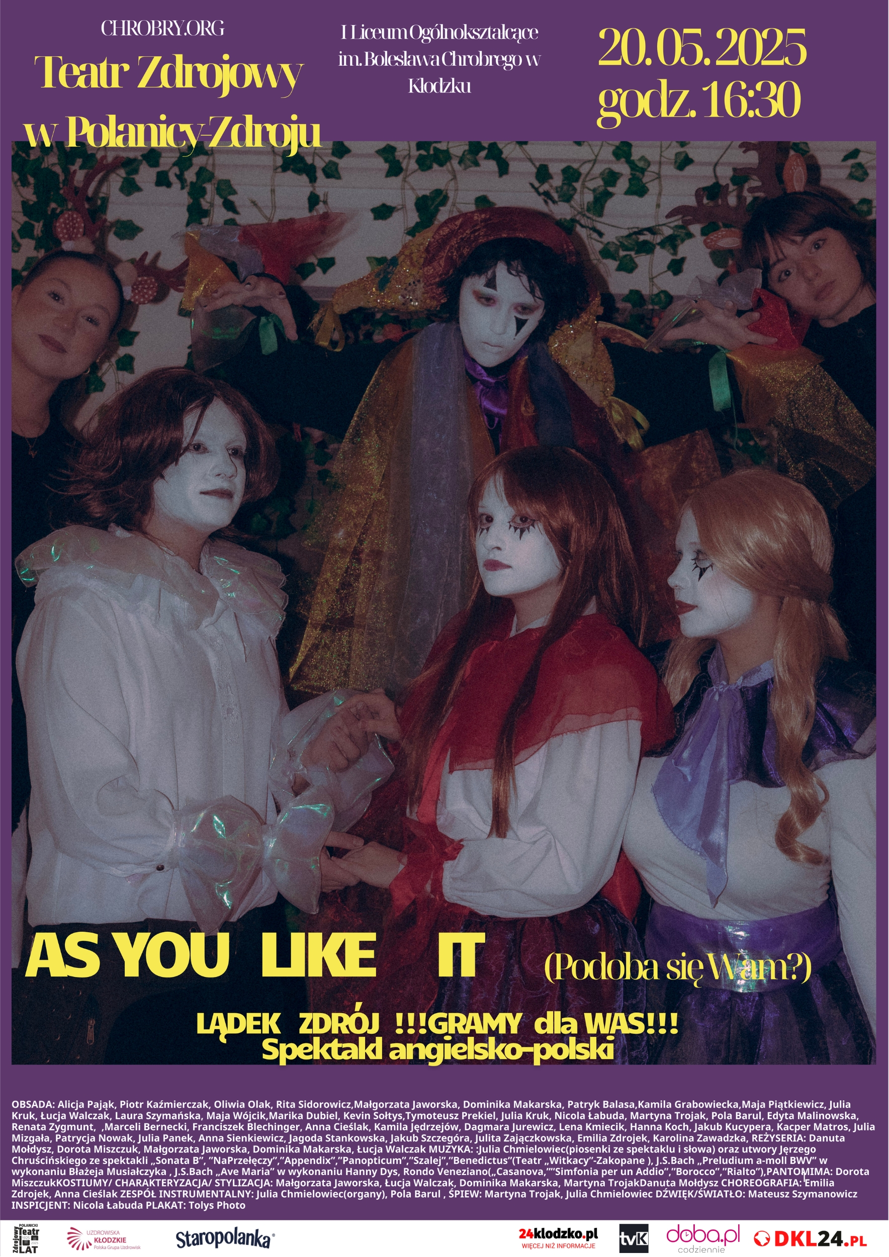 Spektakl "As you like it" (Podoba się wam?)