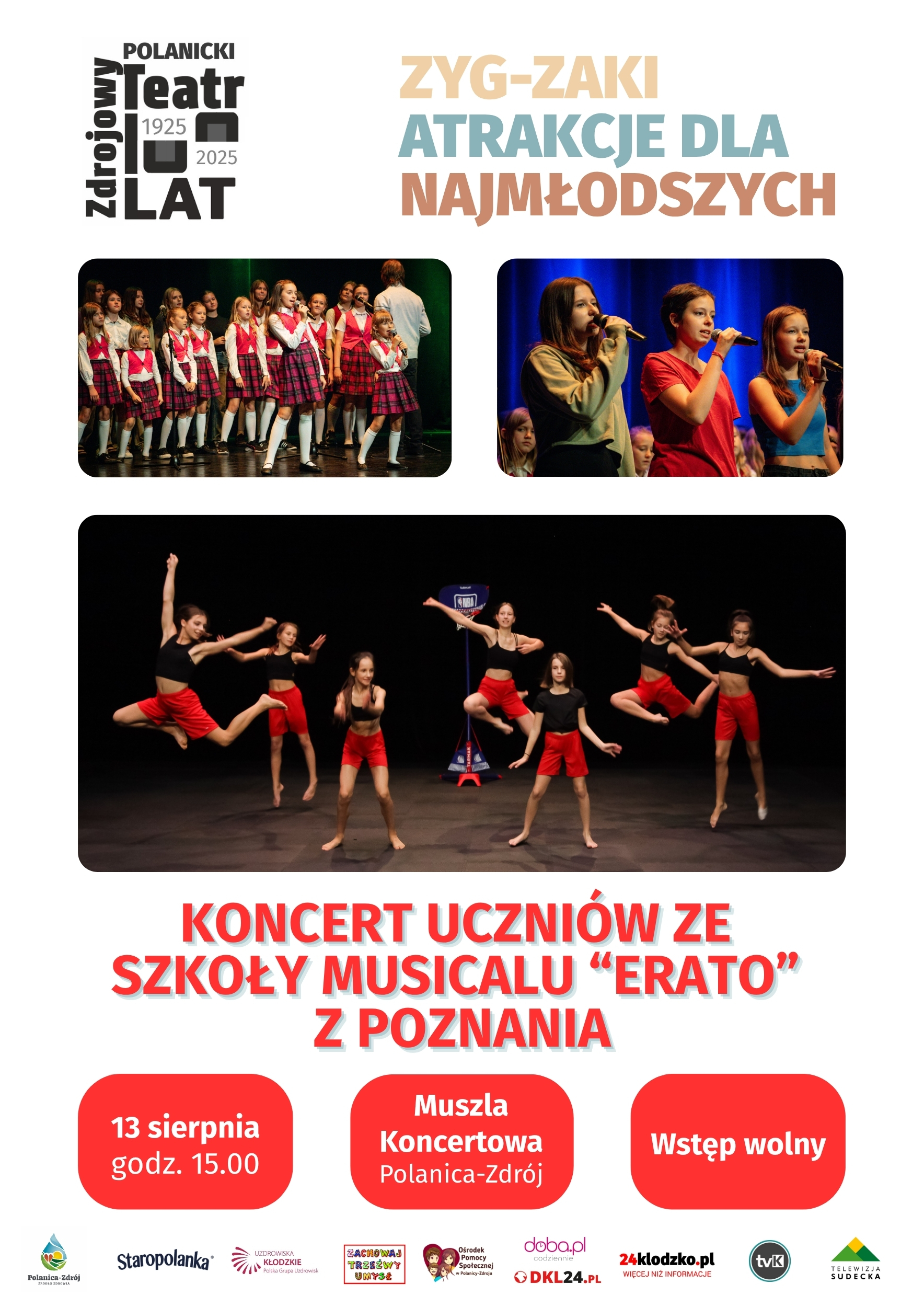 Koncert uczniów ze Szkoły Musicalu "ERATO" z Poznania