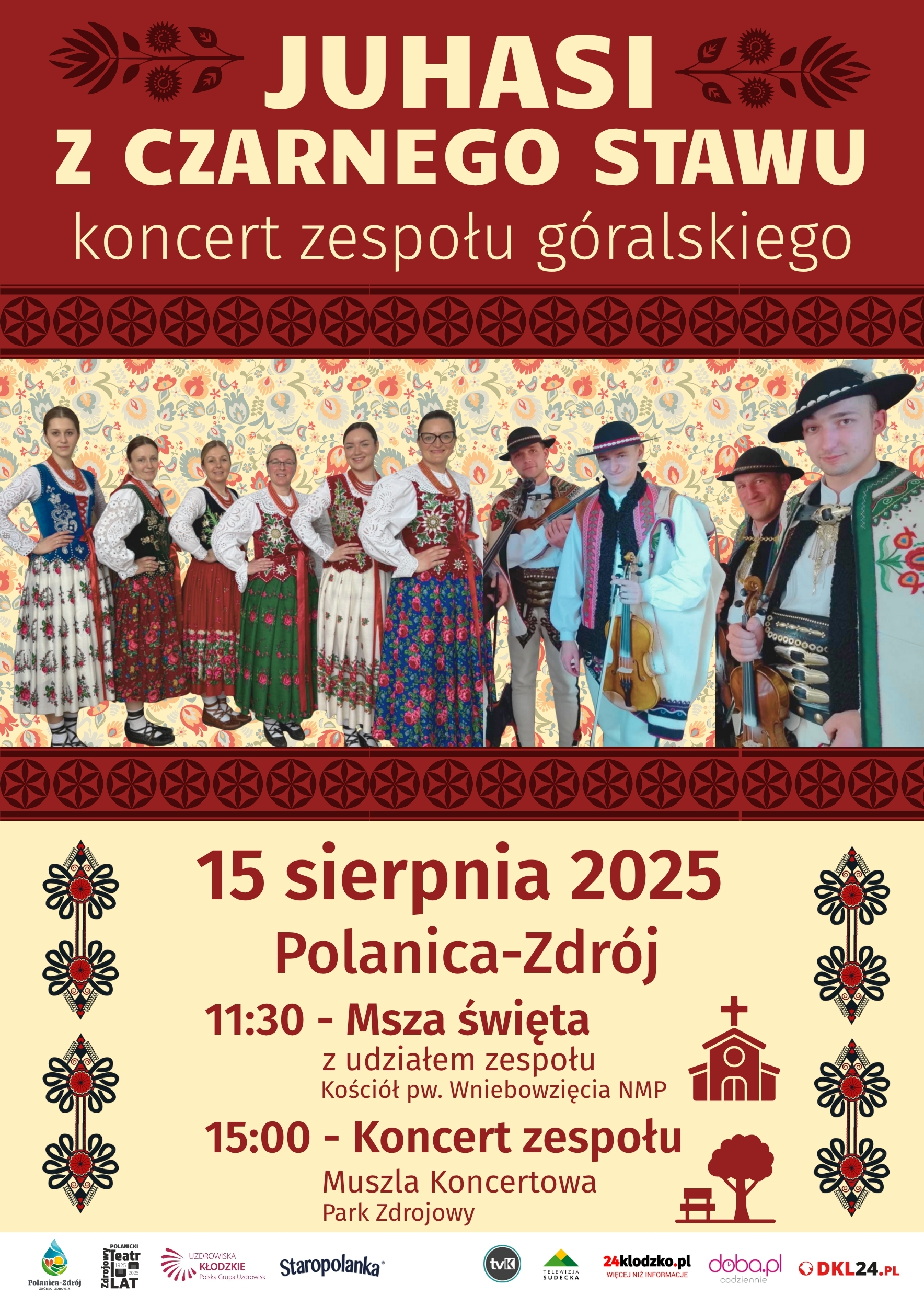 Koncert zespołu góralskiego Juhasi z Czarnego Stawu