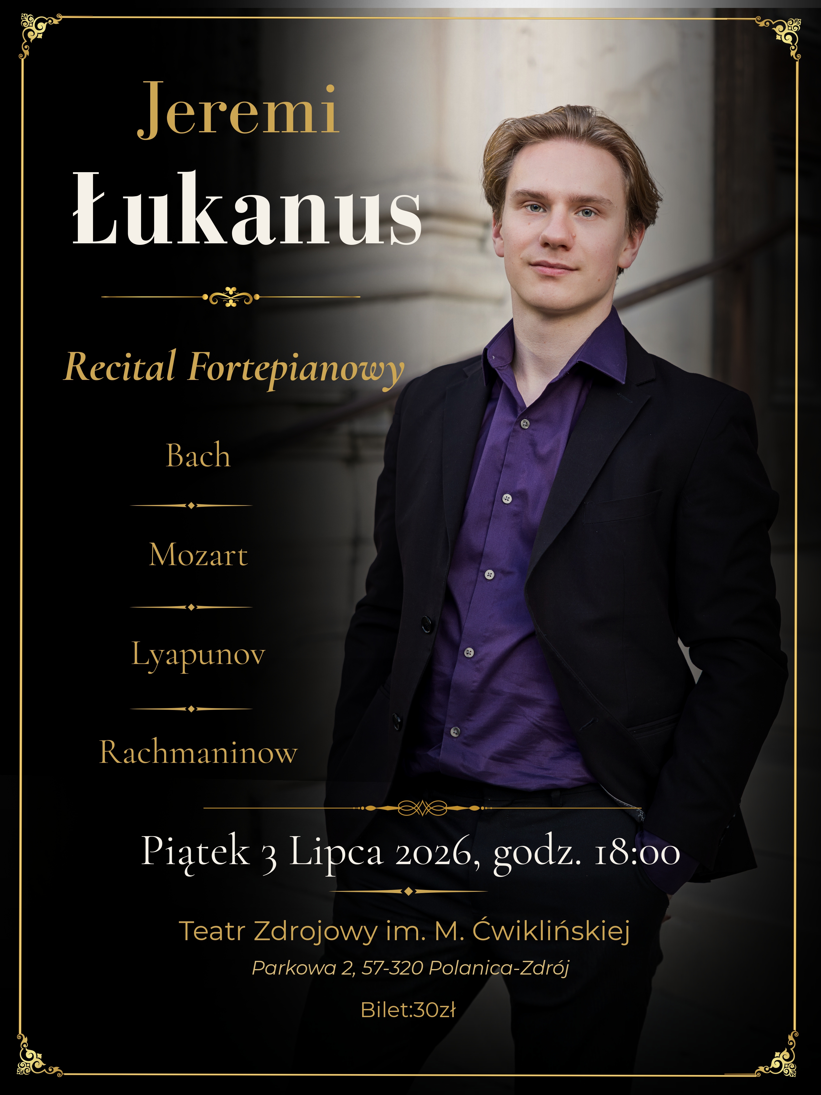 Jeremi Łukanus - Recital fortepianowy