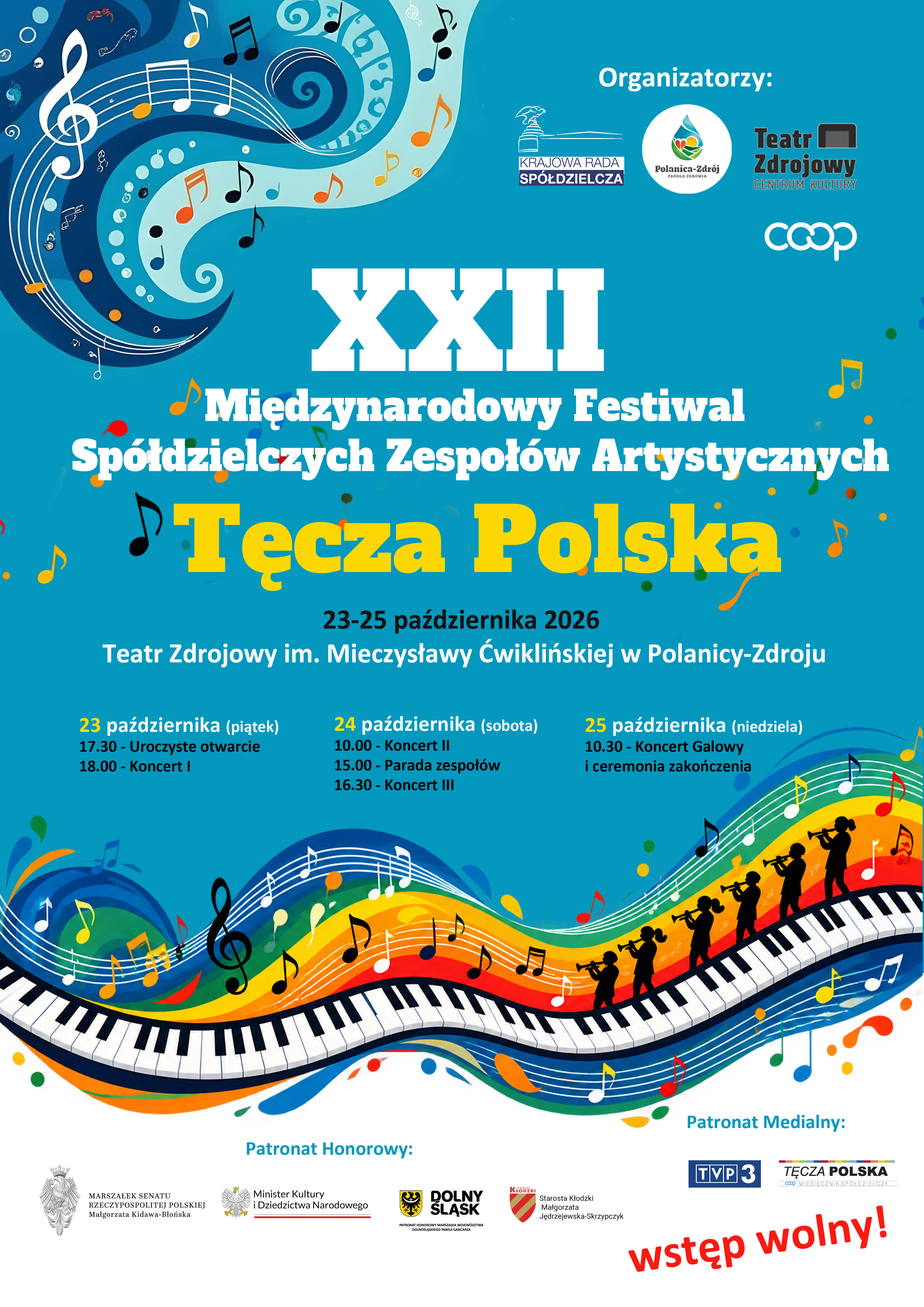 XXII Międzynarodowy Festiwal Sp&oacute;łdzielczych Zespoł&oacute;w Artystycznych &bdquo;Tęcza Polska&rdquo;
