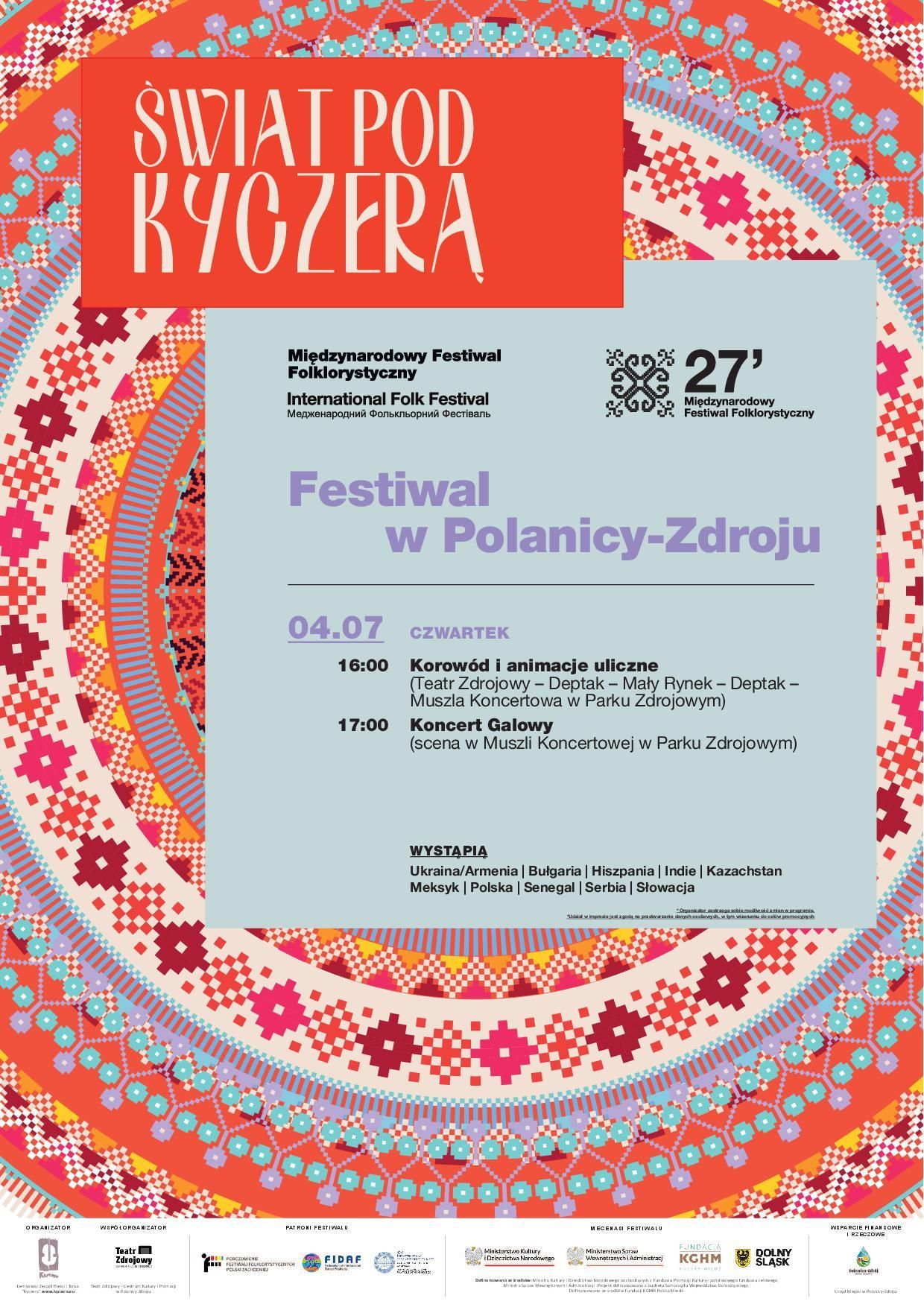 Świat Pod Kyczerą – XXVII Międzynarodowy Festiwal Folklorystyczny