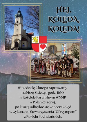 Koncert kolęd w wykonaniu Stowarzyszenia "Z Przytupem" z Rokicin Podhalańskich